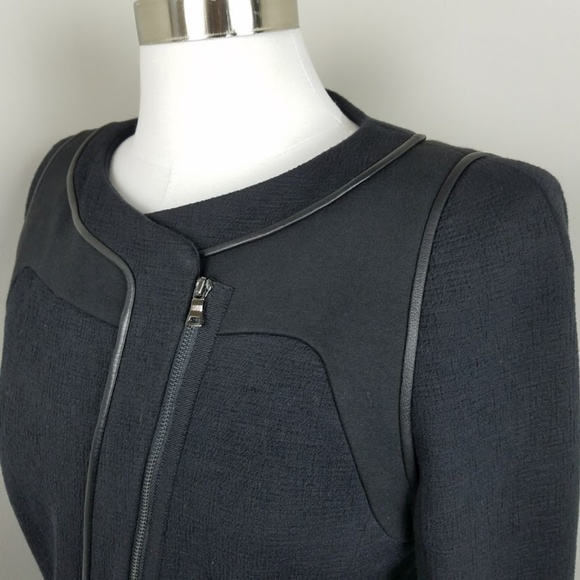 Elie Tahari Asymmetric Zip Jacket - Picture 2 of 8